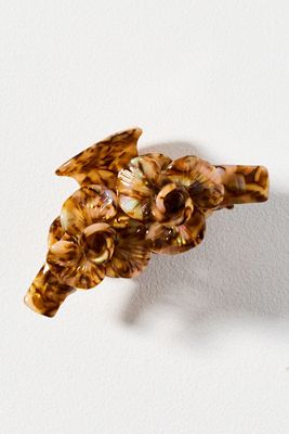Painted Floral Hair Claw Clips, Set of 3 | Anthropologie display picture 3