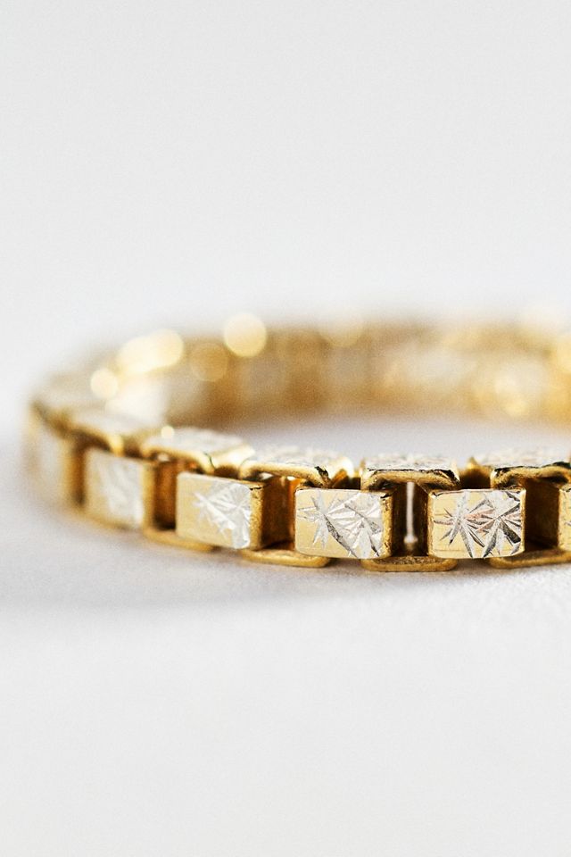 Hermina Athens Diamante Box Chain Ring | Anthropologie