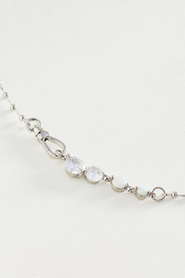 Delicate Crystal Ball Chain Necklace | Anthropologie