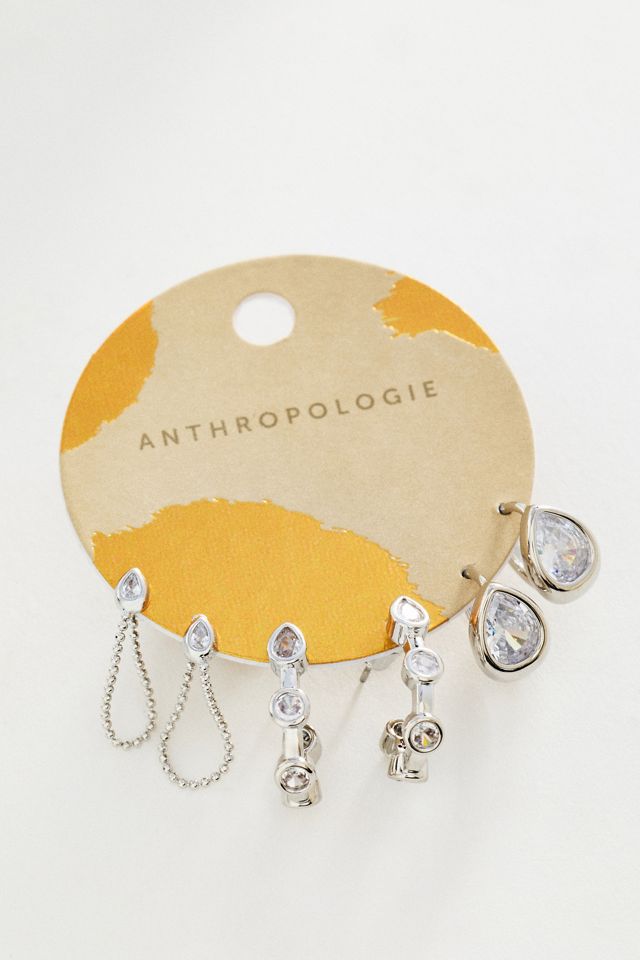 Petit Crystal Earrings, Set of 3 #1