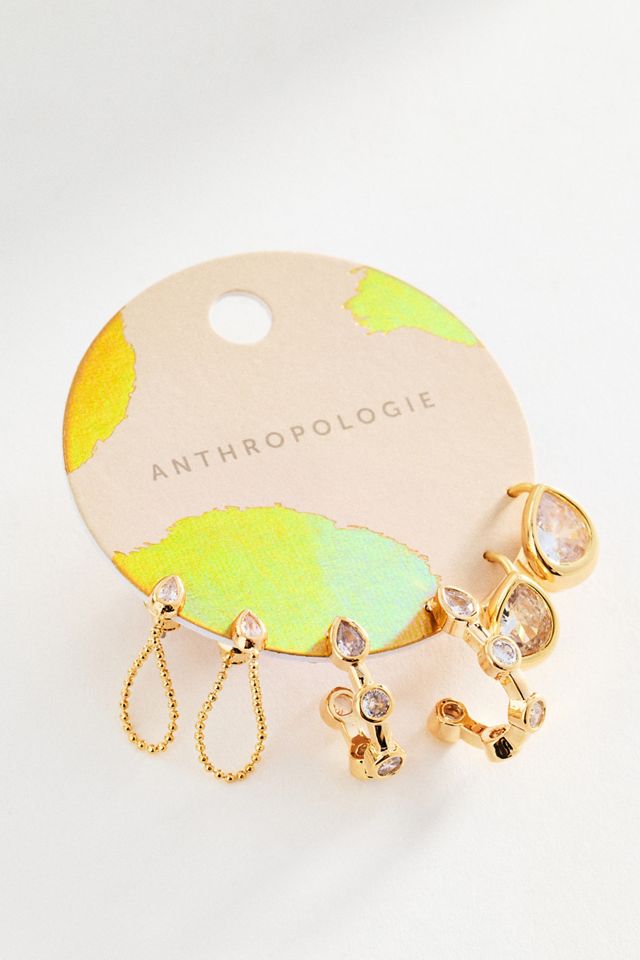 Petit Crystal Earrings, Set of 3 #1