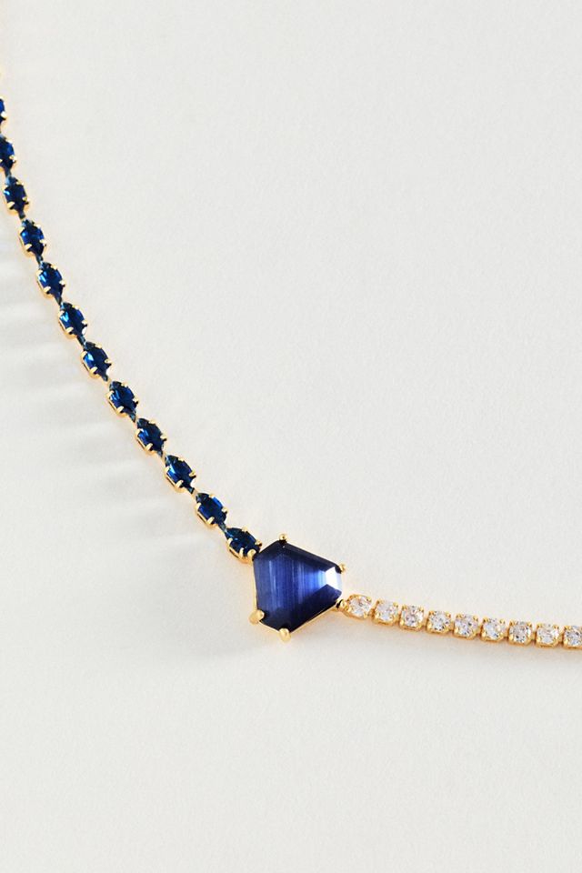 Soloist Crystal Mixed Chain Necklace #2