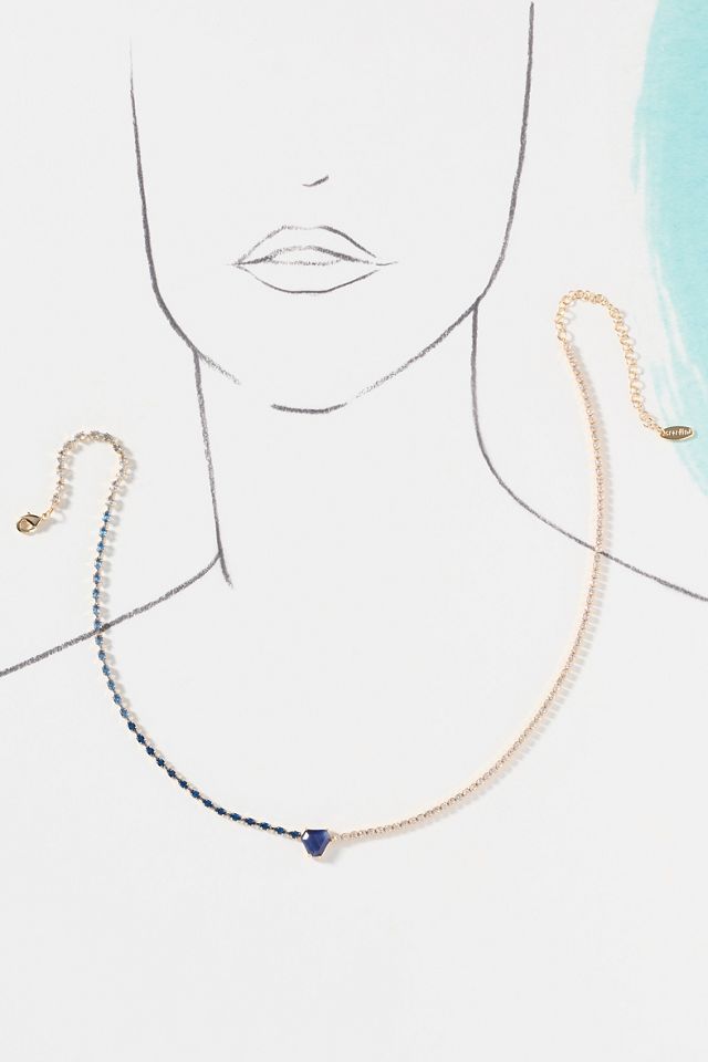 Soloist Crystal Mixed Chain Necklace #3