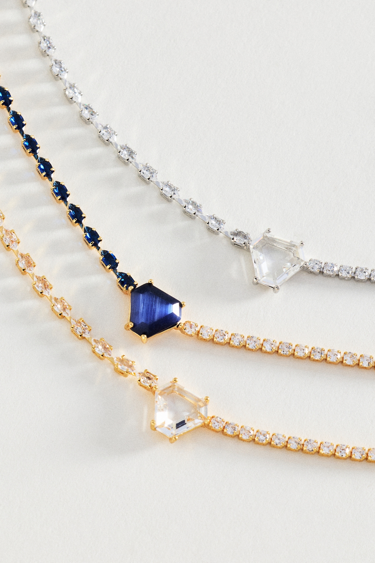 Soloist Crystal Mixed Chain Necklace