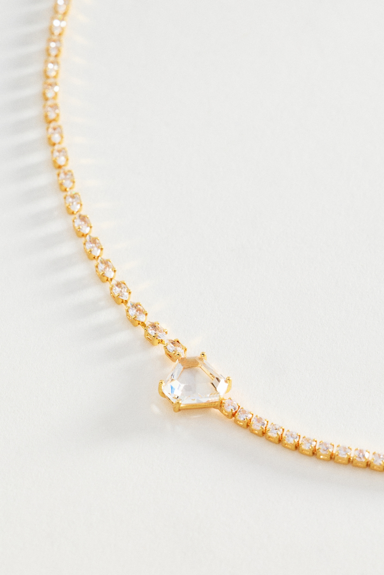 Soloist Crystal Mixed Chain Necklace