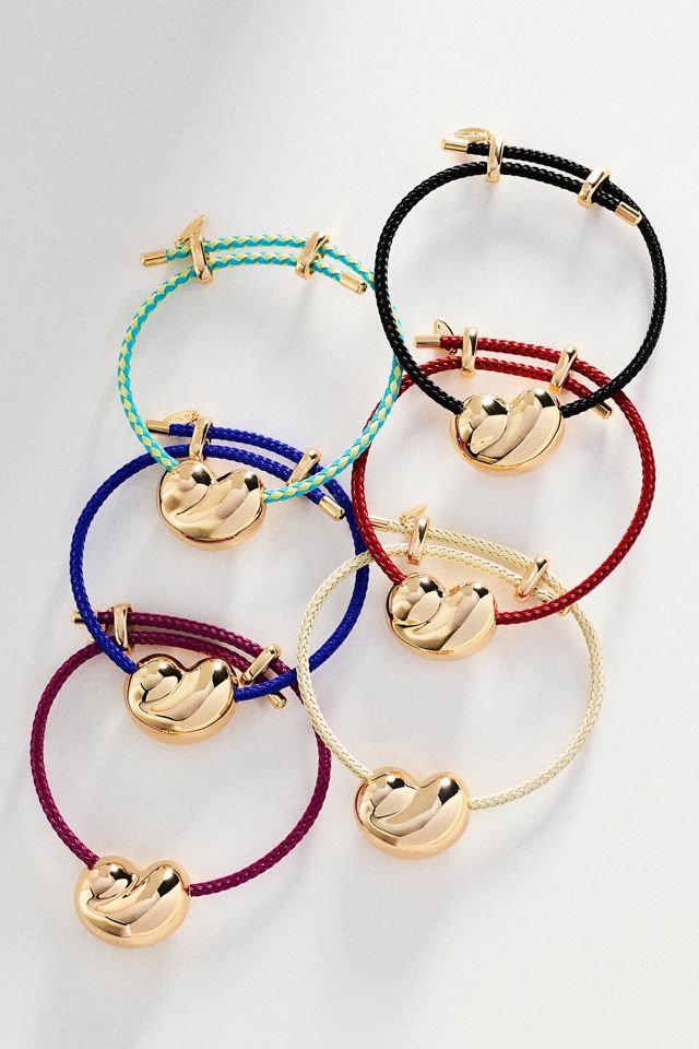 Bean Pendant Cord Bracelet #1