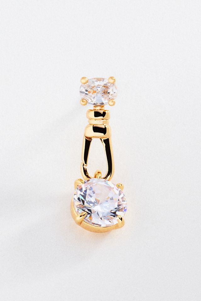 Crystal Clasp Drop Earrings #1