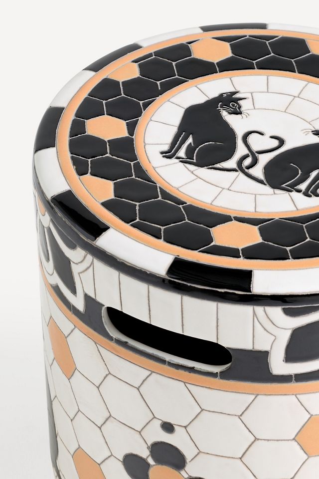 Bistro Tile Ceramic Halloween Side Table #2