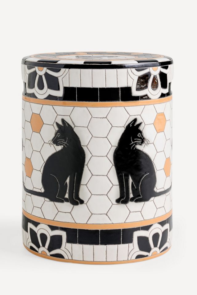 Bistro Tile Ceramic Halloween Side Table #1