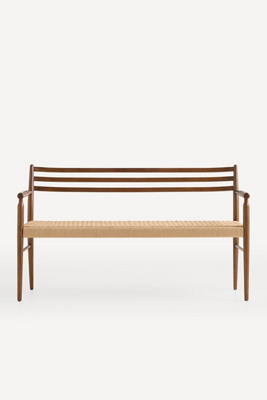 Kahlo Paper Cord Dining Bench | AnthroHome