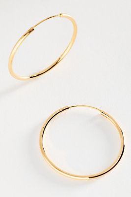 Delicate Gilded Hoop Earrings