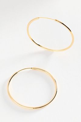 Delicate Grand Hoop Earrings
