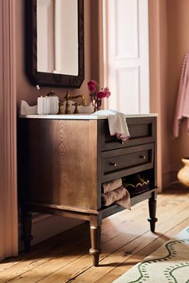 Freya Marble-Top Single Bathroom Vanity