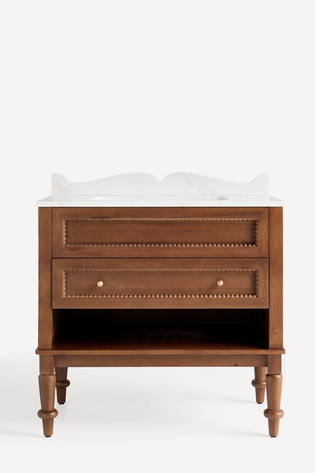 Freya Marble-Top Single Bathroom Vanity #1