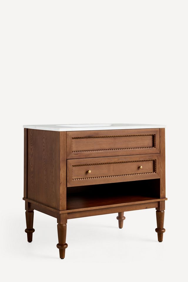 Freya Marble-Top Single Bathroom Vanity #2