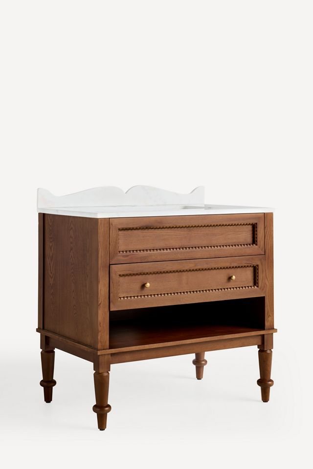Freya Marble-Top Single Bathroom Vanity #3