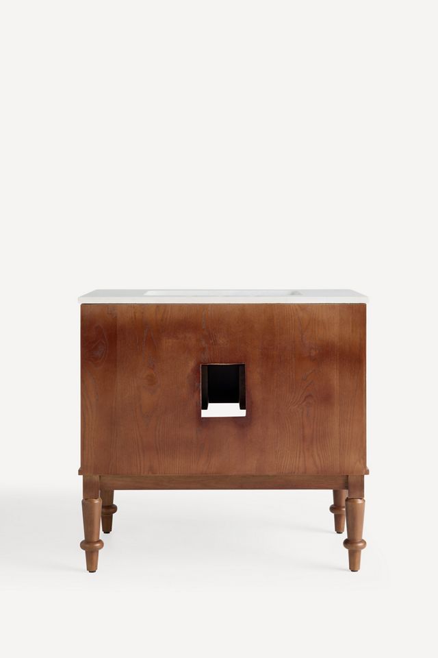 Freya Marble-Top Single Bathroom Vanity #4