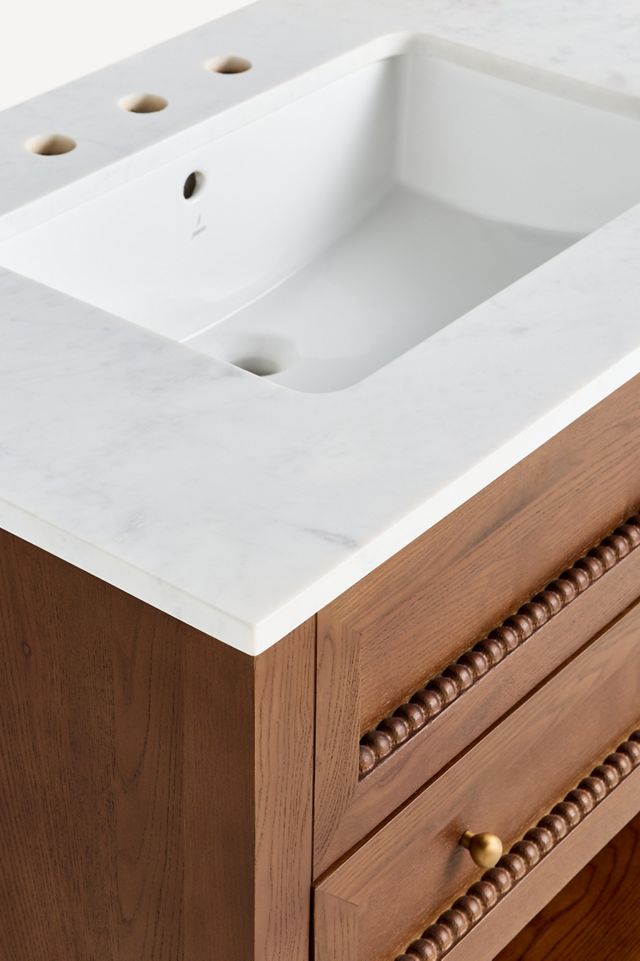 Freya Marble-Top Single Bathroom Vanity #6