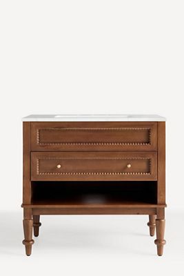 Freya Marble-Top Single Bathroom Vanity