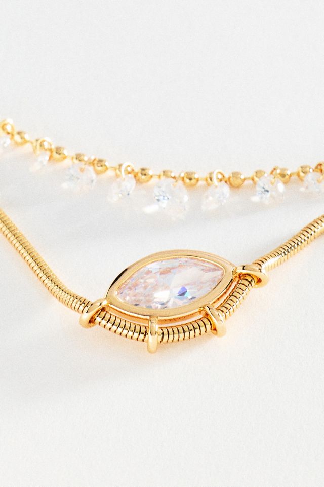 Layered Crystal Necklaces #1
