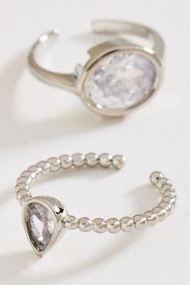 Glam Stacking Rings, Set of 2