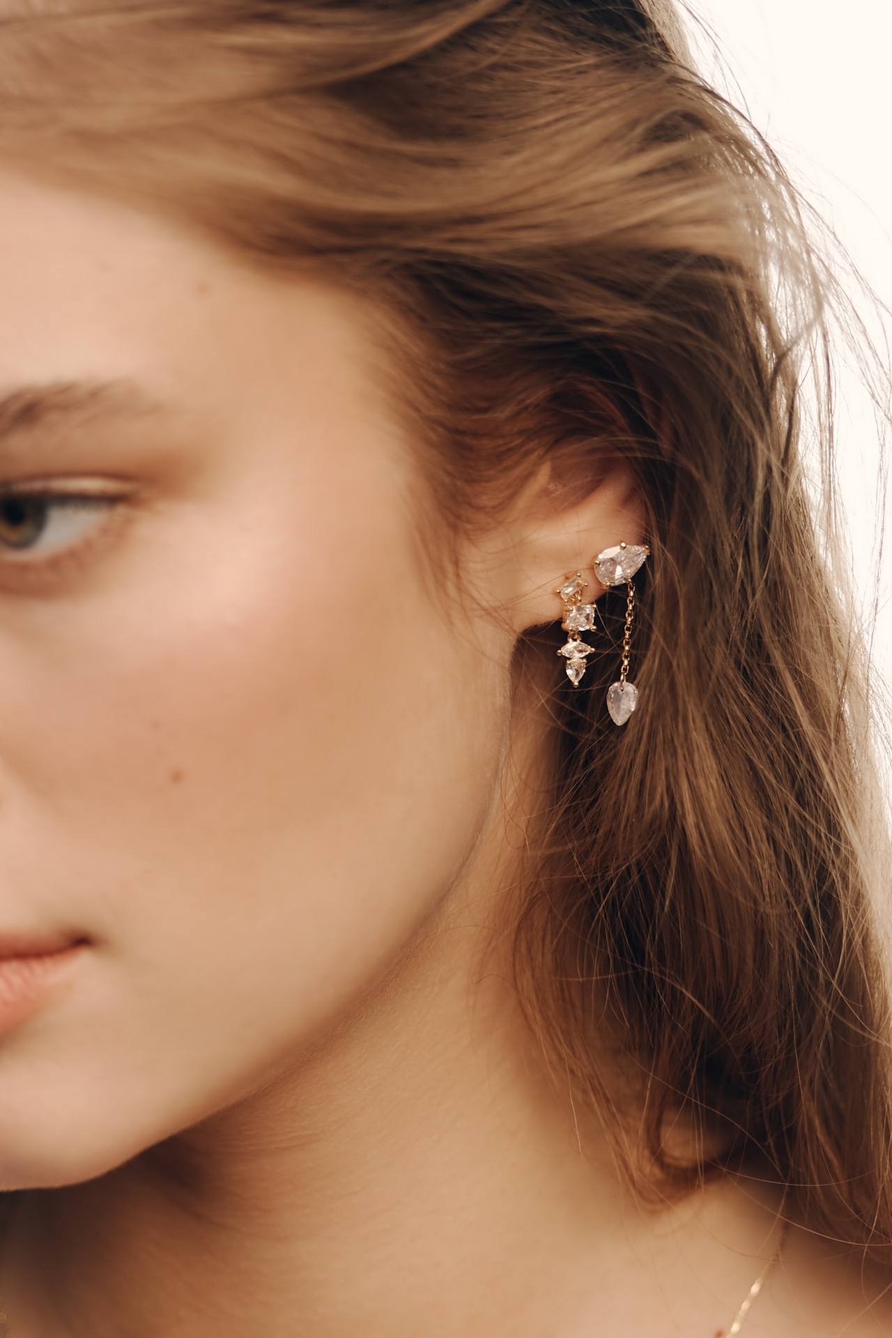 Petite Crystal Earrings, Set of 2