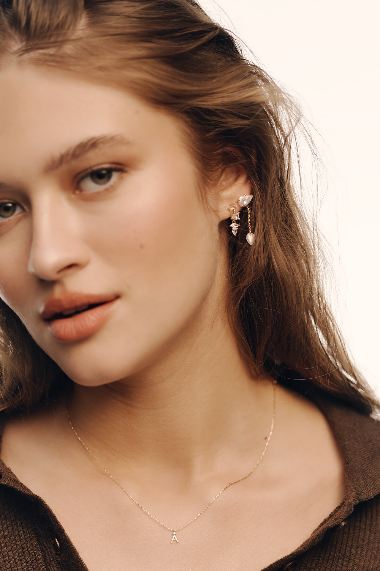 Petite Crystal Earrings, Set of 2