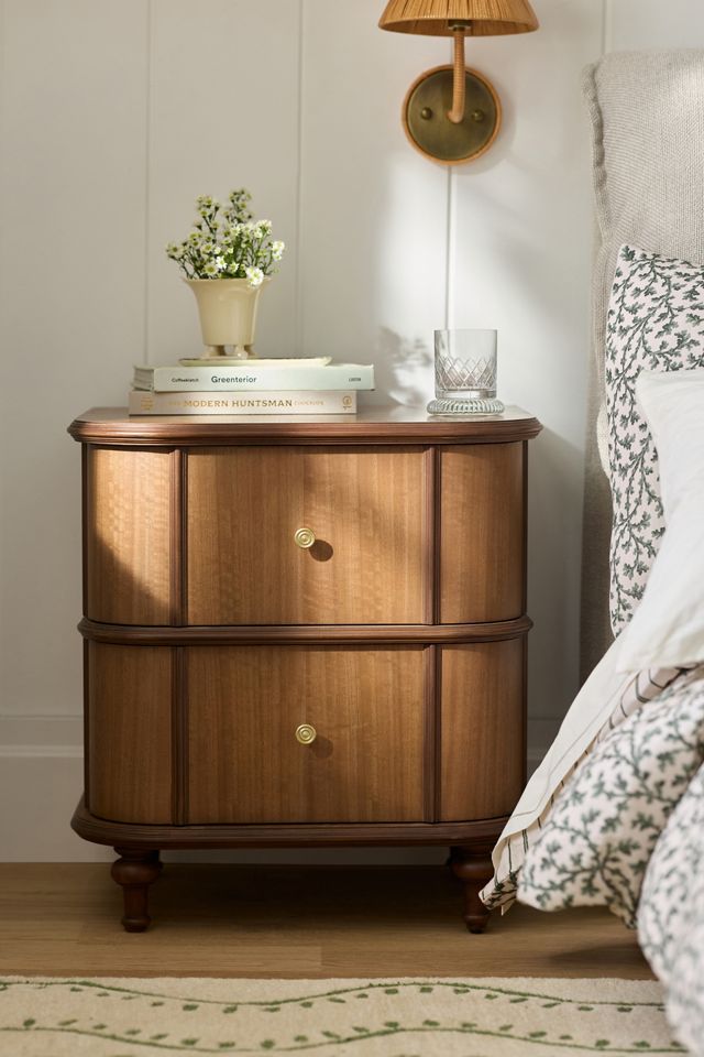 Helix Open Wood Nightstand #6