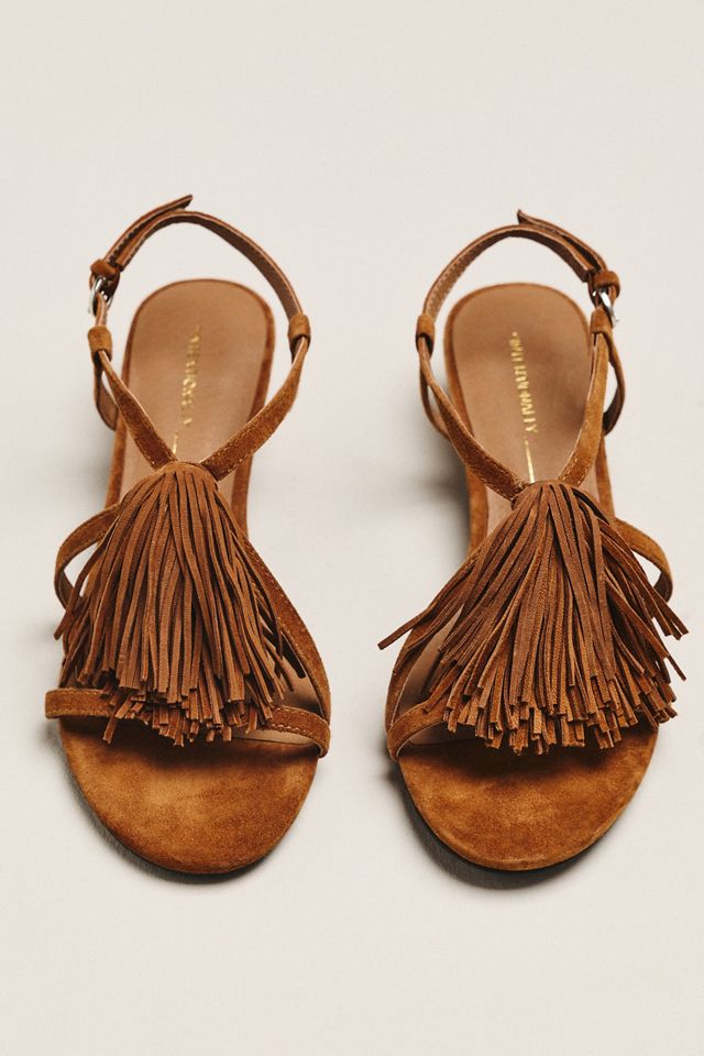 Intentionally Blank Chaperone Fringe Strappy Sandals #1