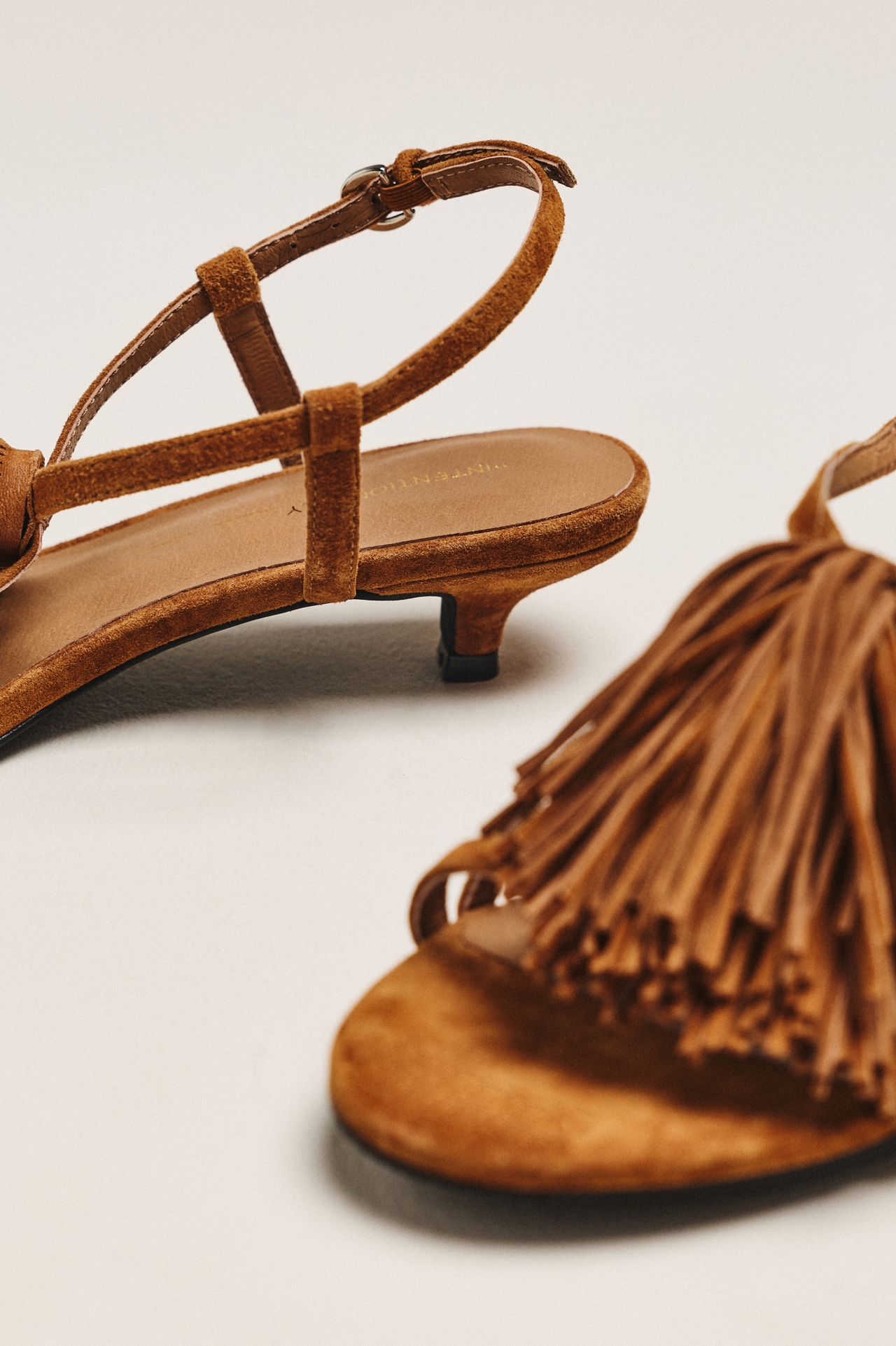 Intentionally Blank Chaperone Fringe Strappy Sandals