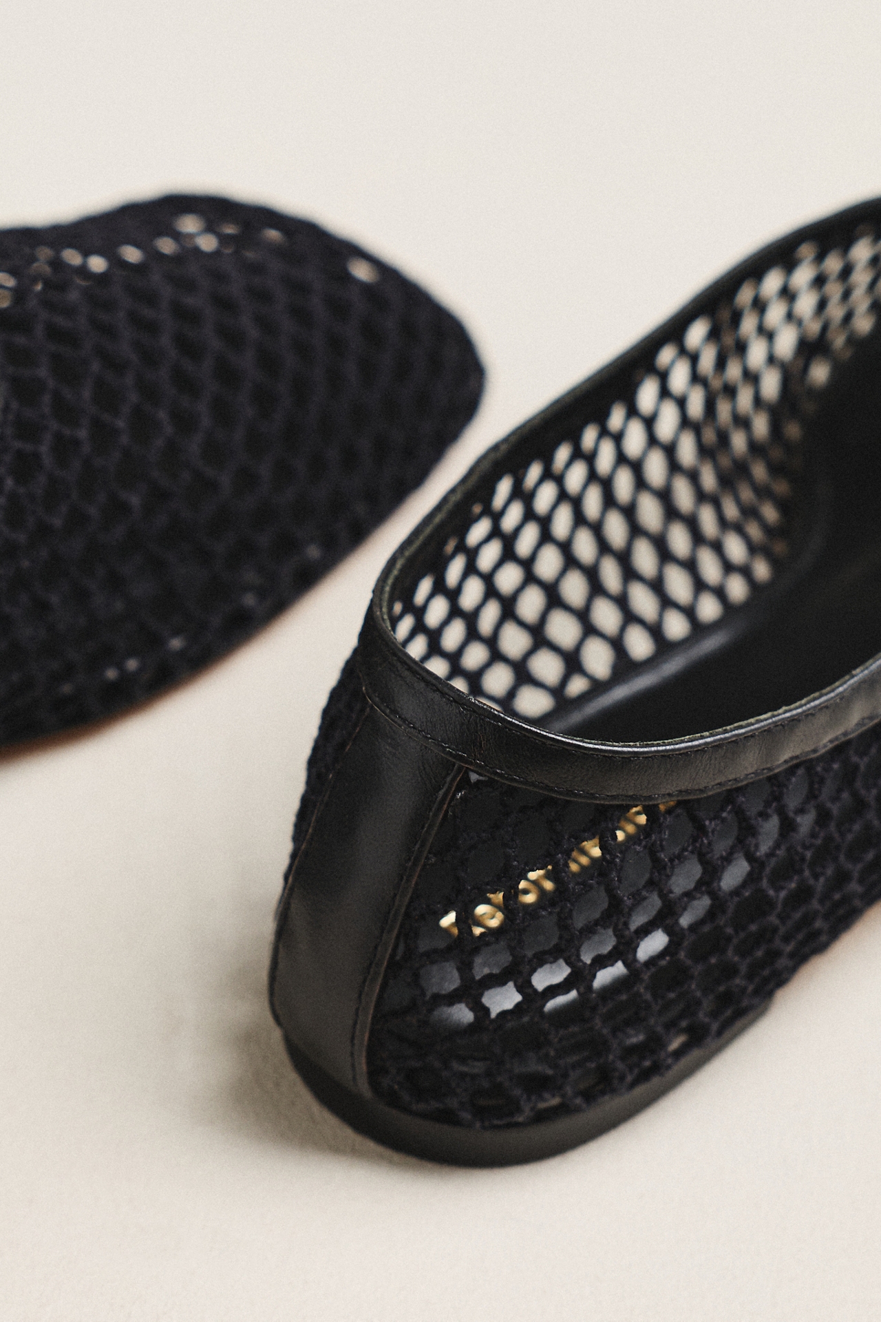 Reformation Britt Netted Ballet Flats