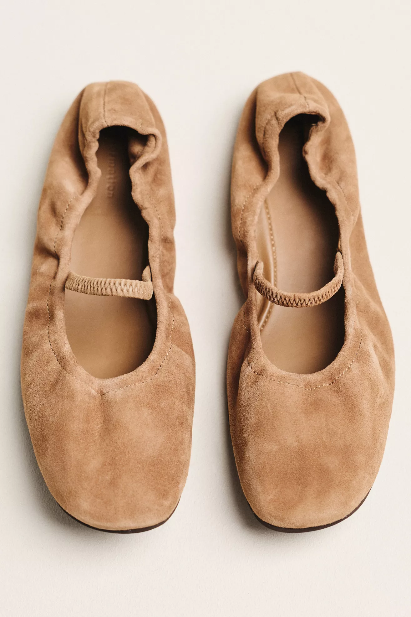 Reformation Buffy Ruched Ballet Flats