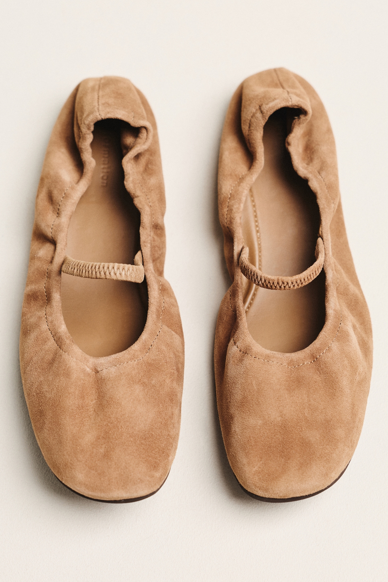 Reformation Buffy Ruched Ballet Flats