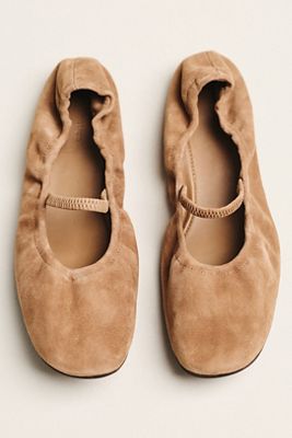 Reformation Buffy Ruched Ballet Flats