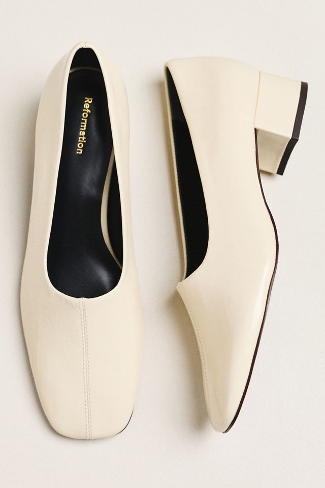 Reformation Inez Square-Toe Pumps #1