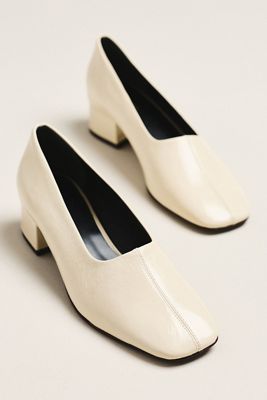Reformation Inez Square-Toe Pumps