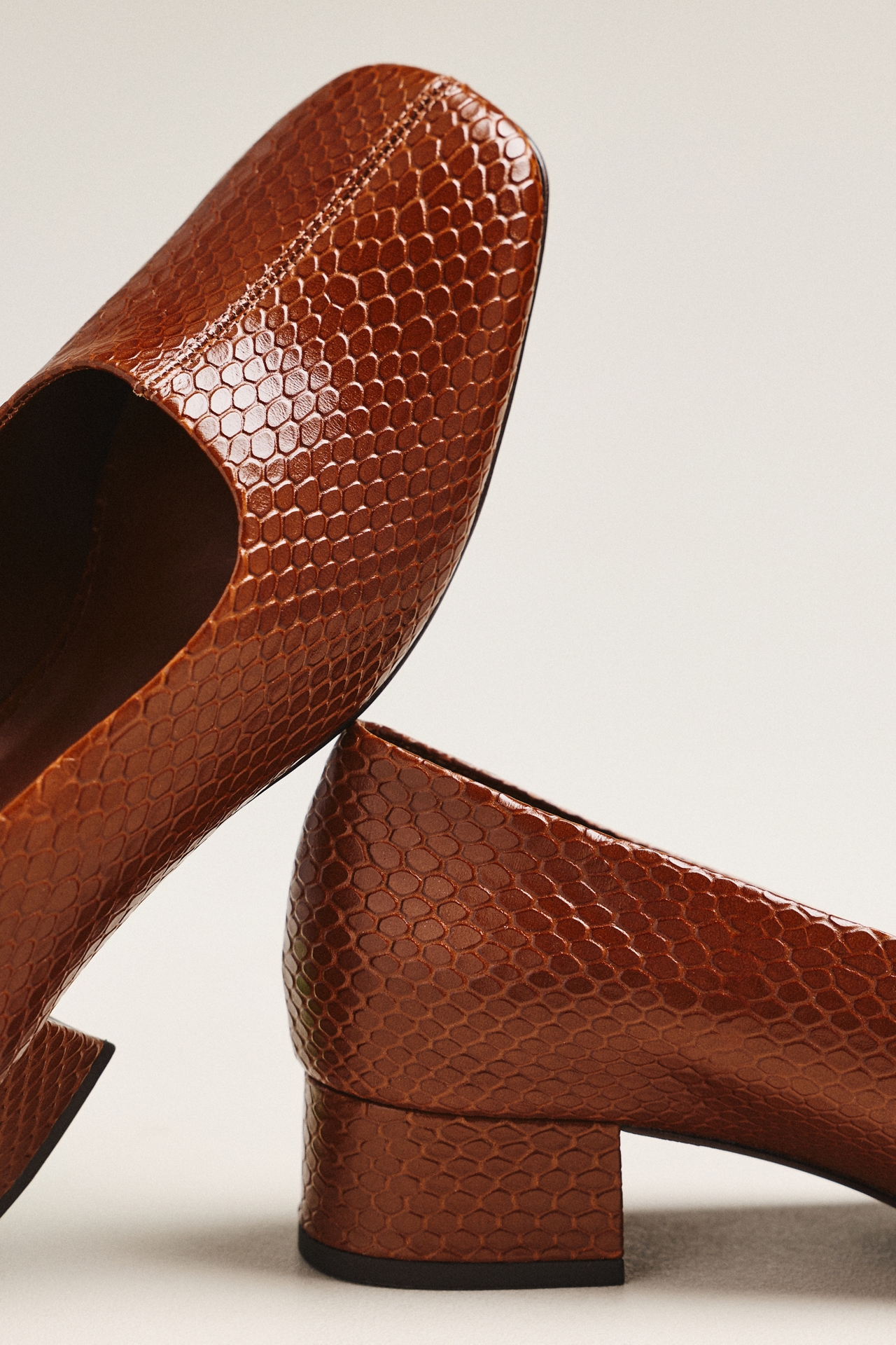 Reformation Inez Square-Toe Pumps
