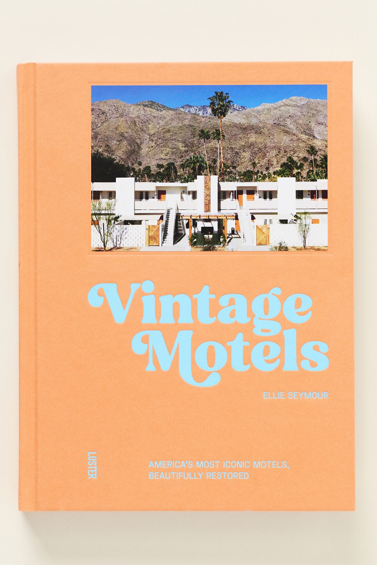 Vintage Motels Hardcover Book - Light Orange, One Size