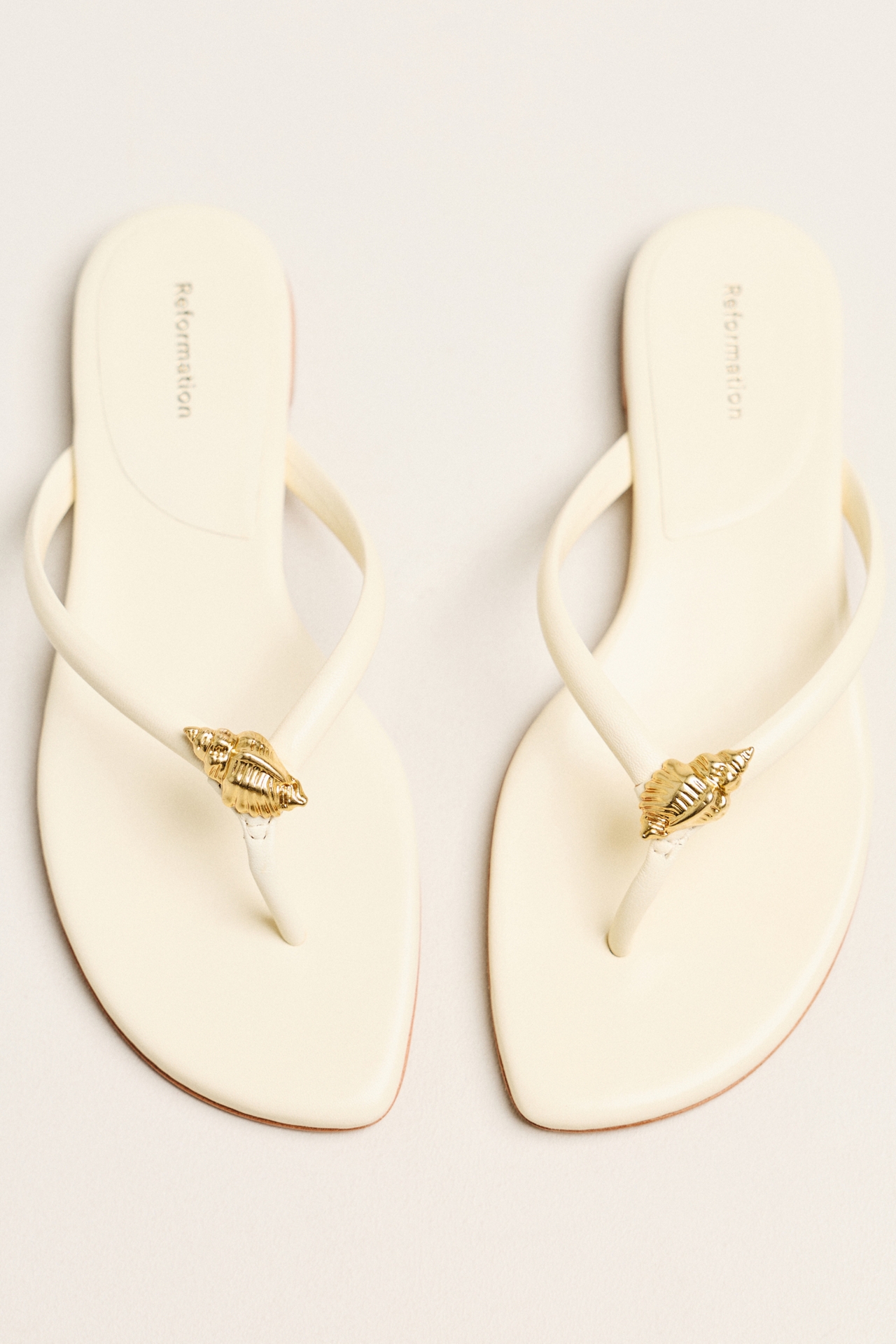 Reformation Onyx Thong Sandals