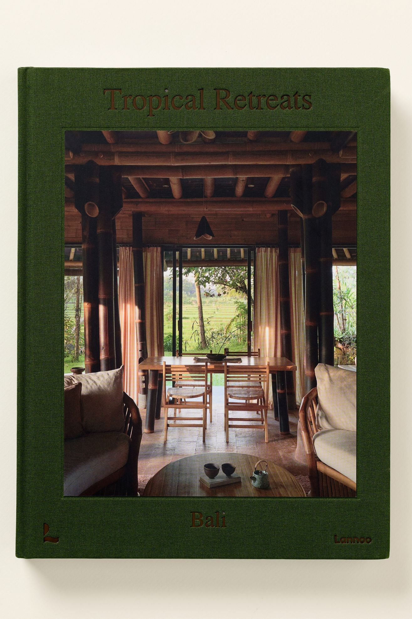 Tropical Retreats: Bali Hardcover Book - Taupe, One Size