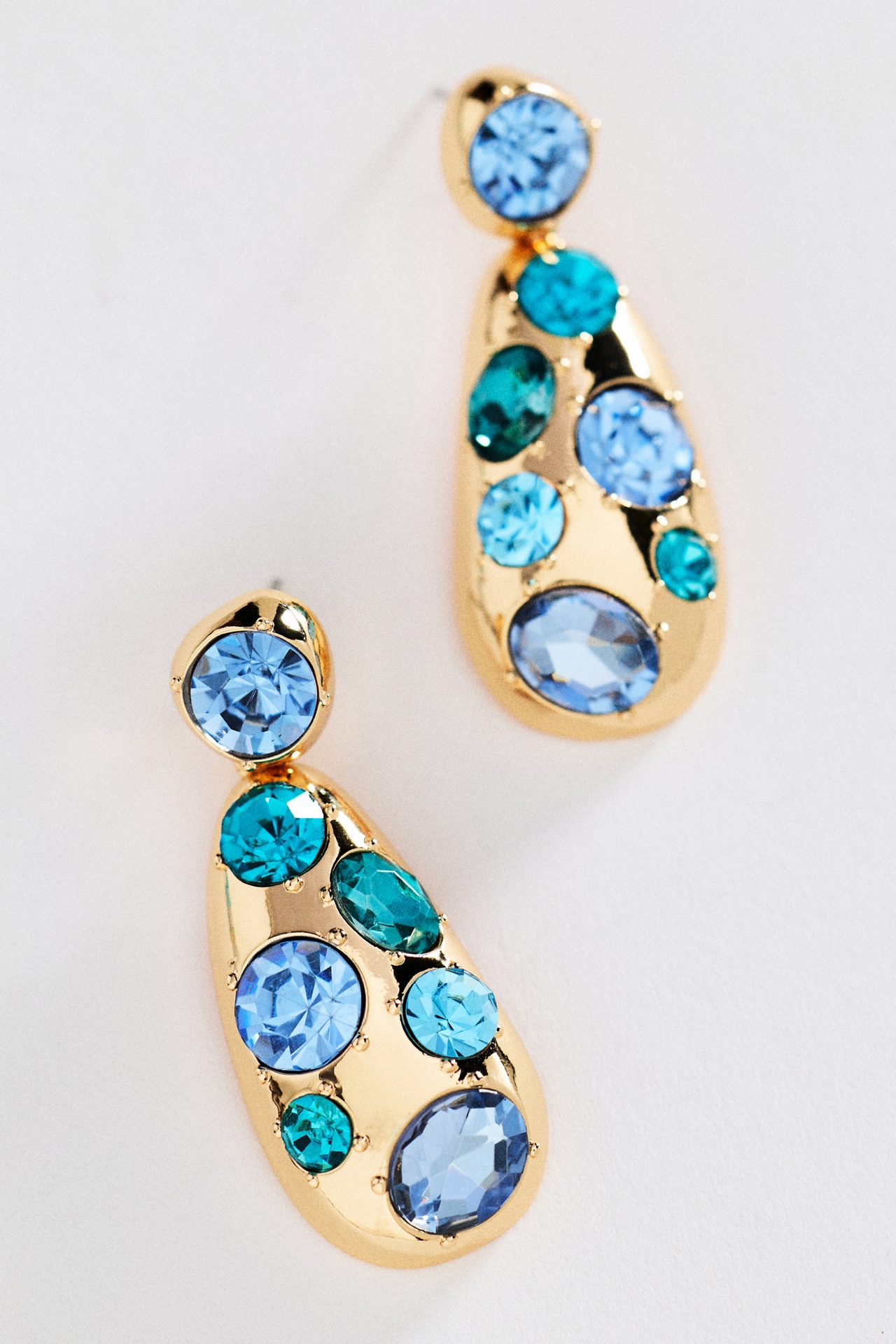 By Anthropologie Crystal Cluster Drop Earrings