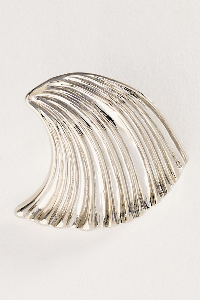 Textured Wave Earrings #1