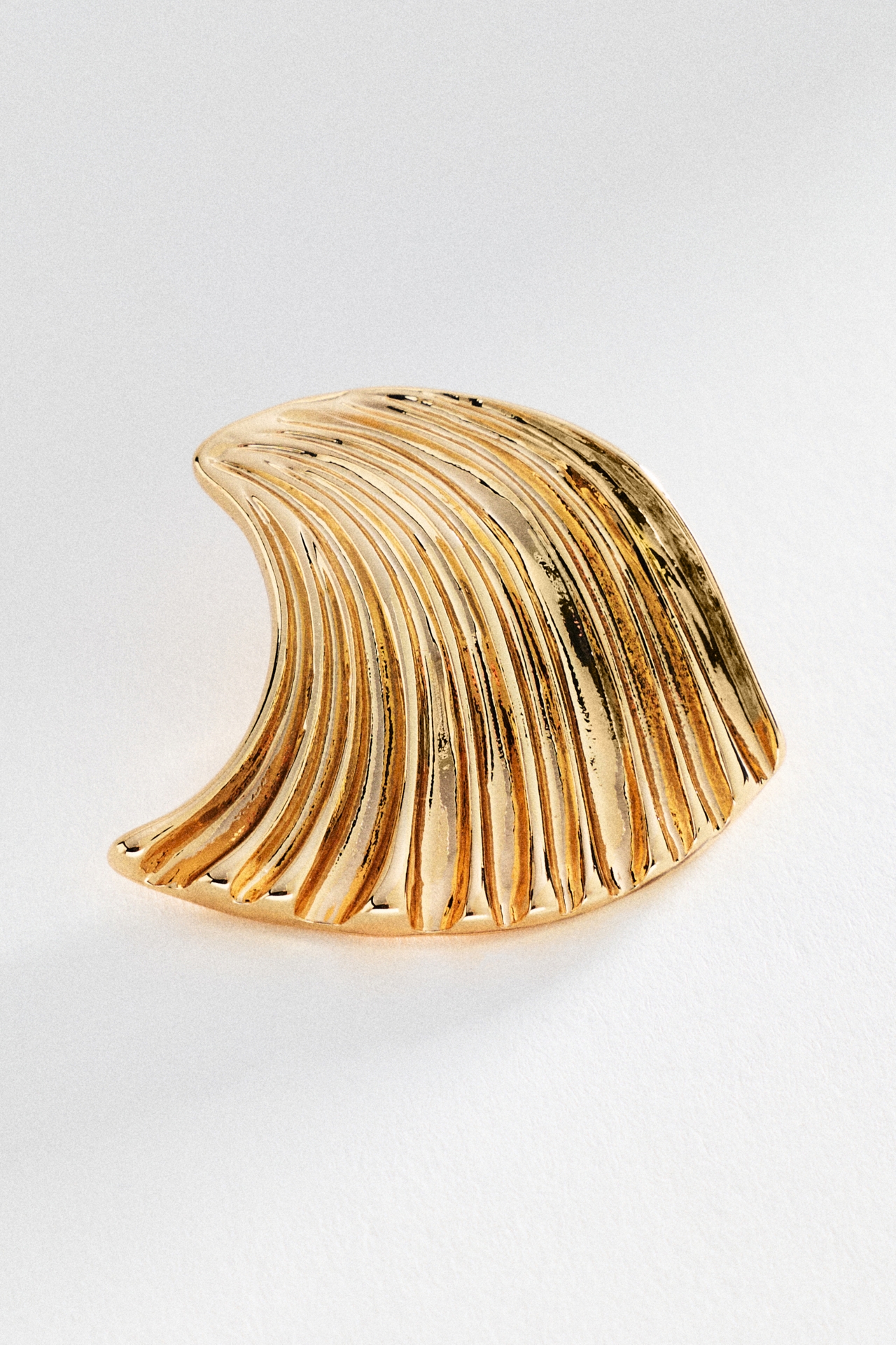 Textured Wave Earrings