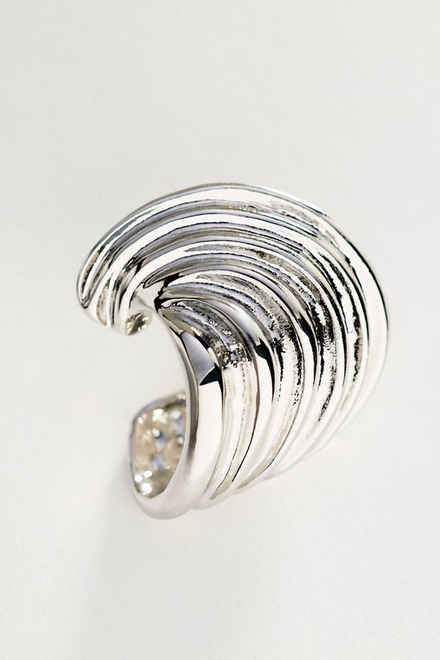Textured Huggie Hoop Earrings #1