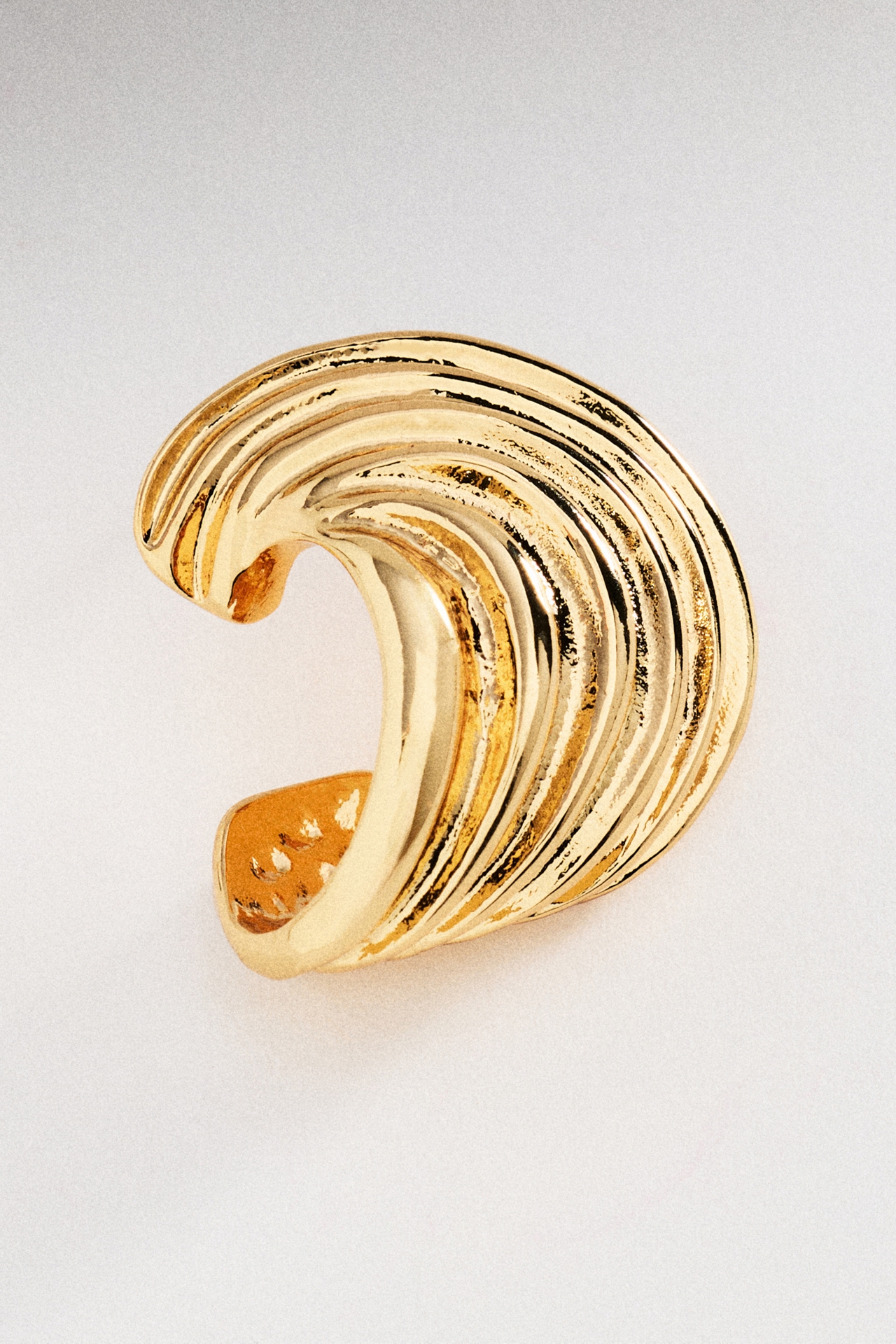 Textured Huggie Hoop Earrings