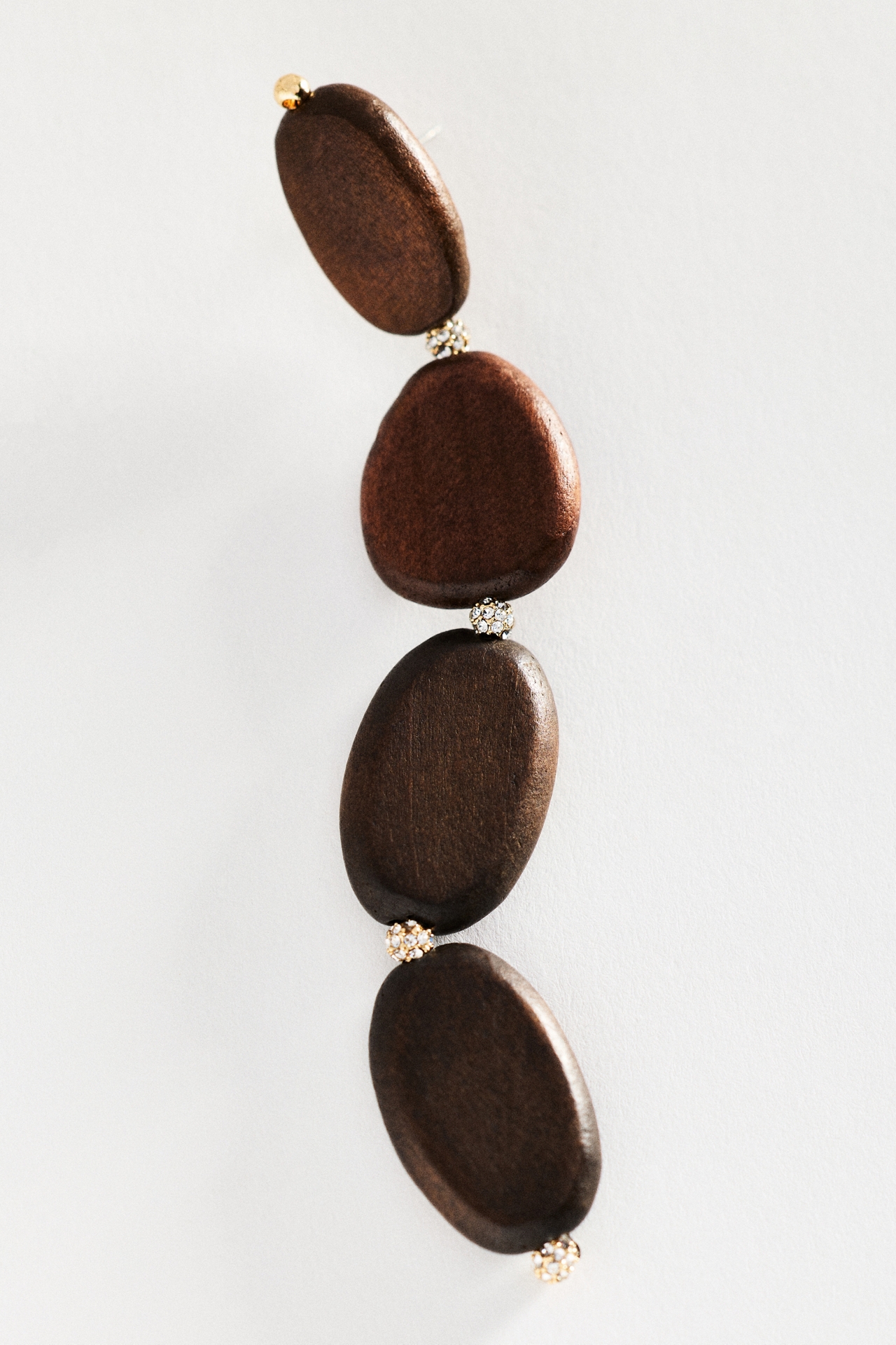 Wooden Droplet Earrings