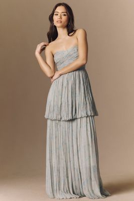 green emerald velvet dress Lady Black Tie - Breezy Maxi Dress - Blue main image 0