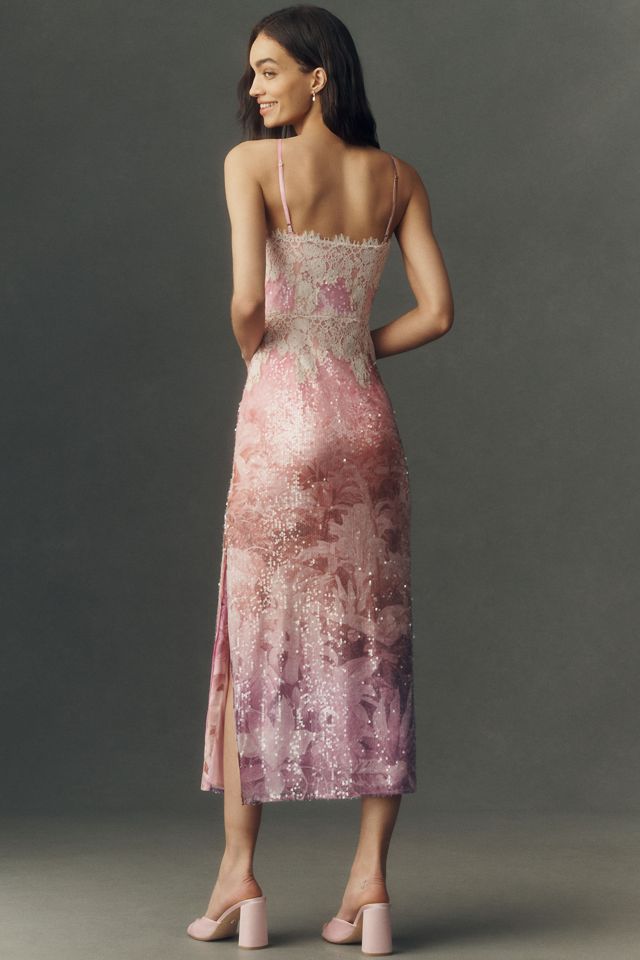 BHLDN Sequin Lace Maxi Dress #1
