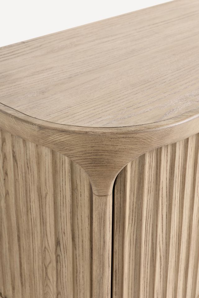 Isla Fluted Wood Media Console #4