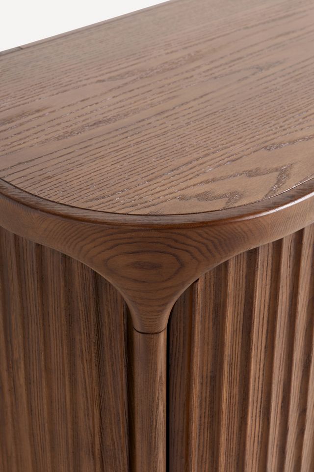 Isla Fluted Wood Media Console #3